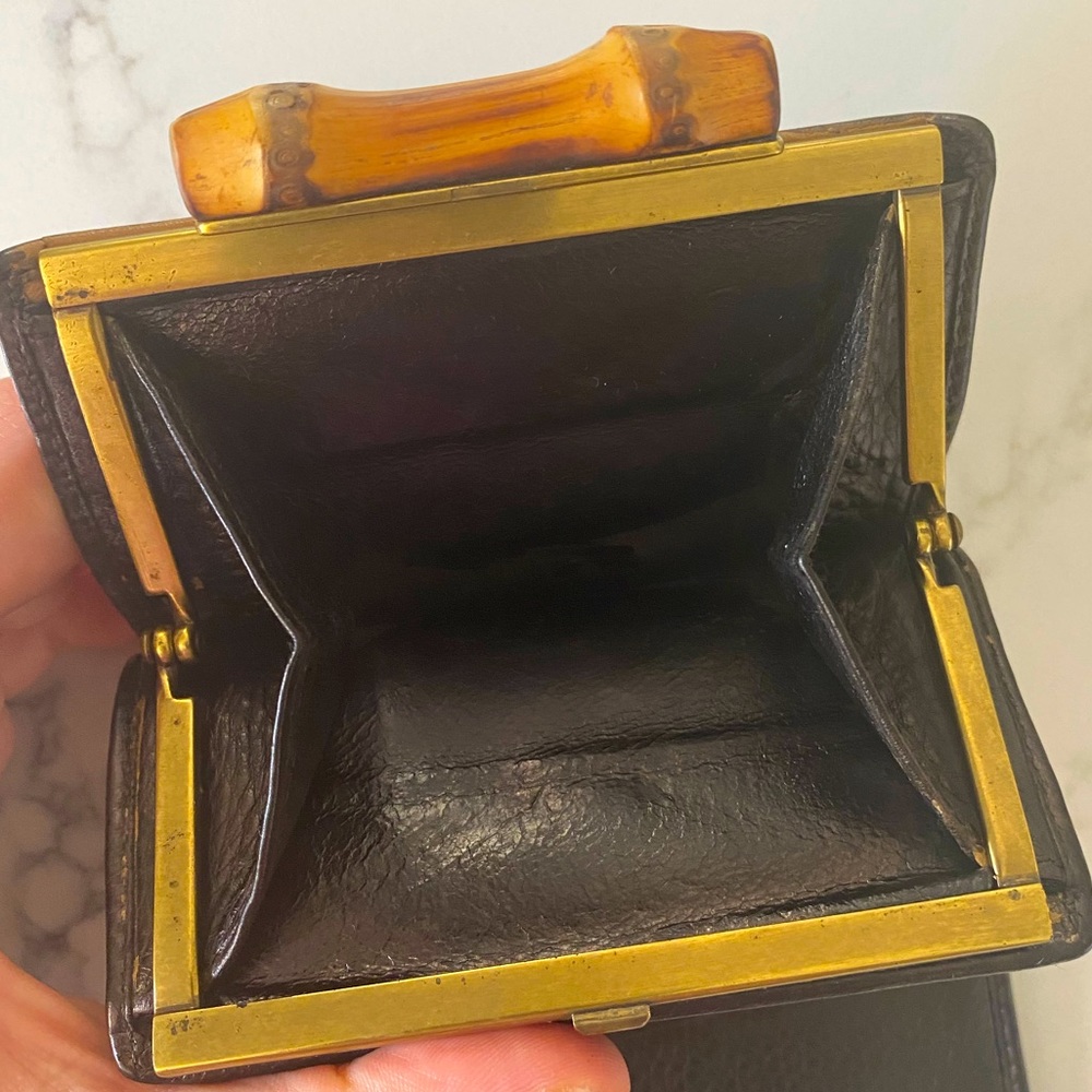 Vintage GUCCI bamboo wallet - Picture 3 of 9